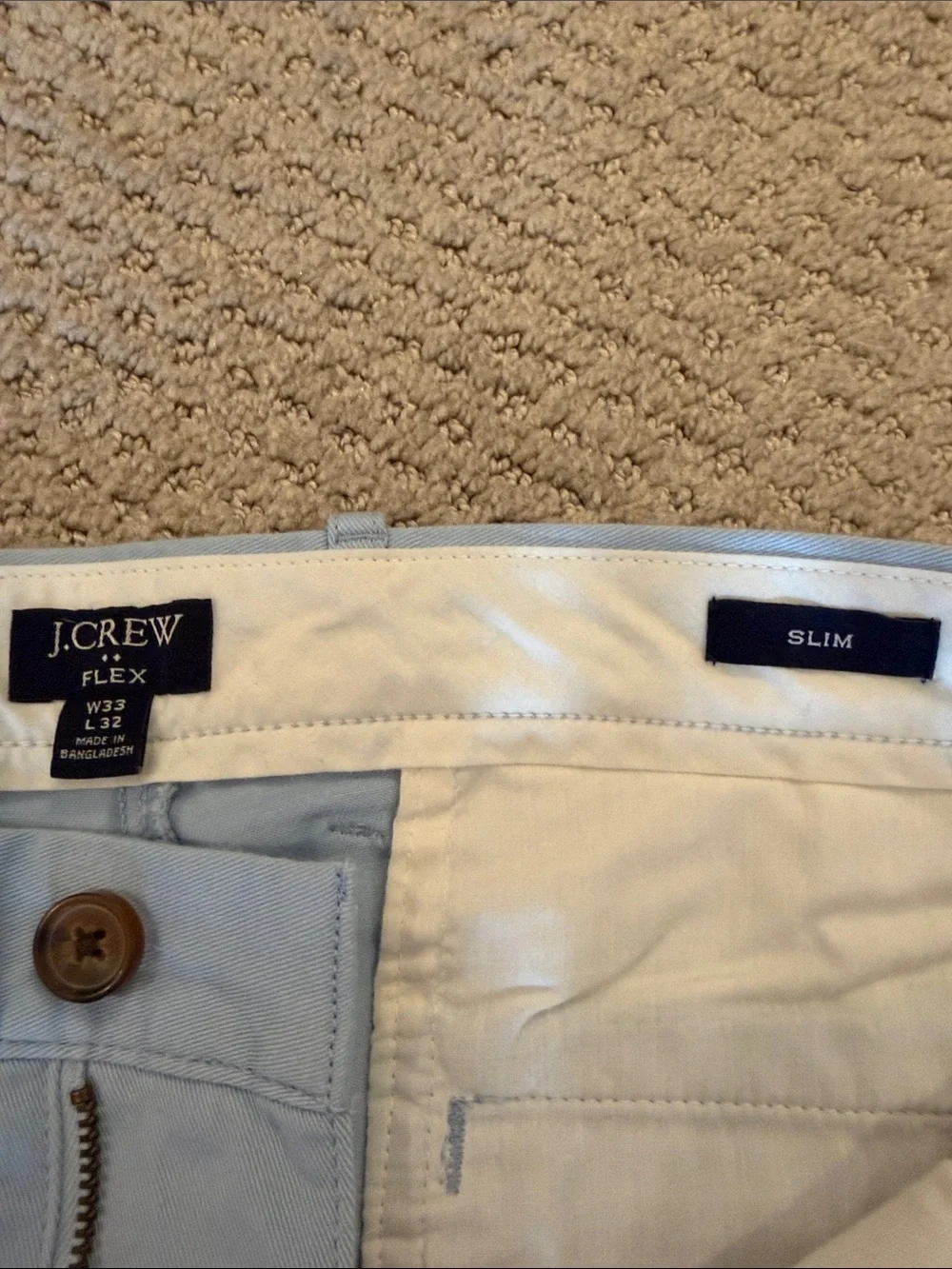 J. Crew Light Blue Men’s Slim Chinos